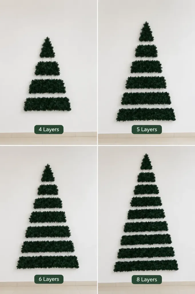 Wall-Hanged Wooden Christmas Tree (4L)