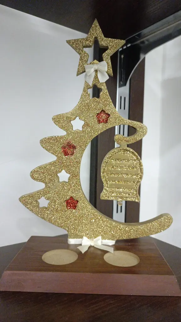 Small gold tree with a bell 