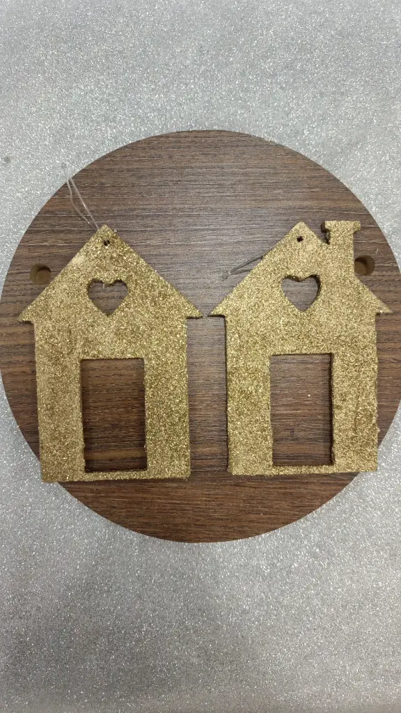 Gold houses 2pcs