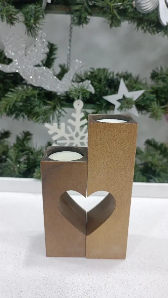 Heart shaped candle holder 