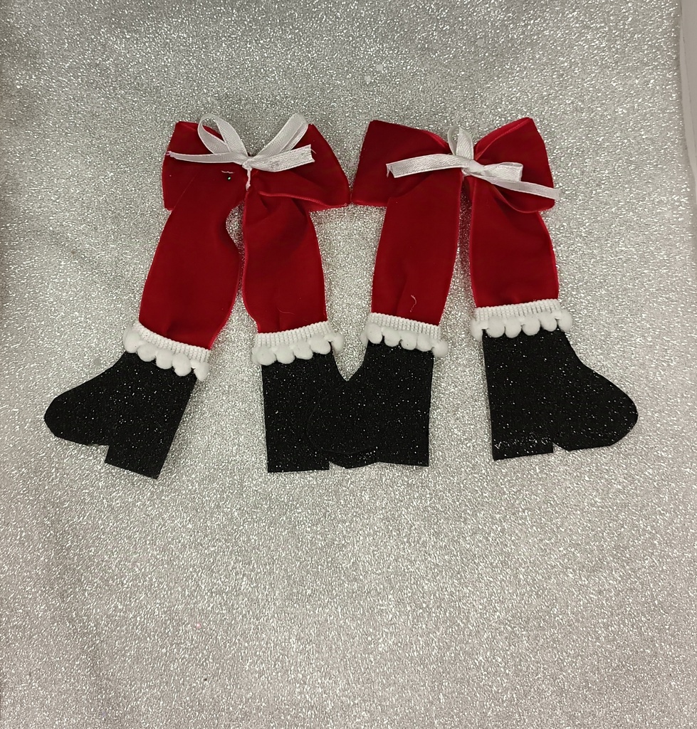 Santa Velvet Bow