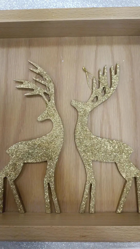 Gold reindeer 2pcs
