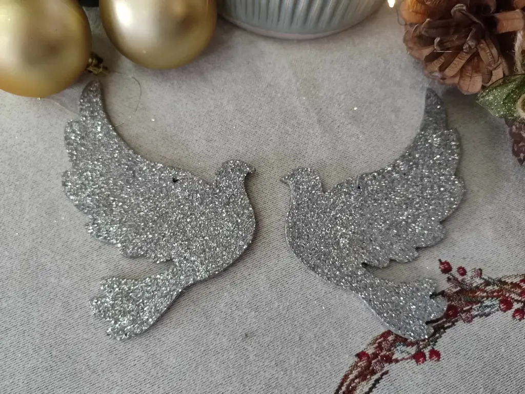 Silver dove 2pcs