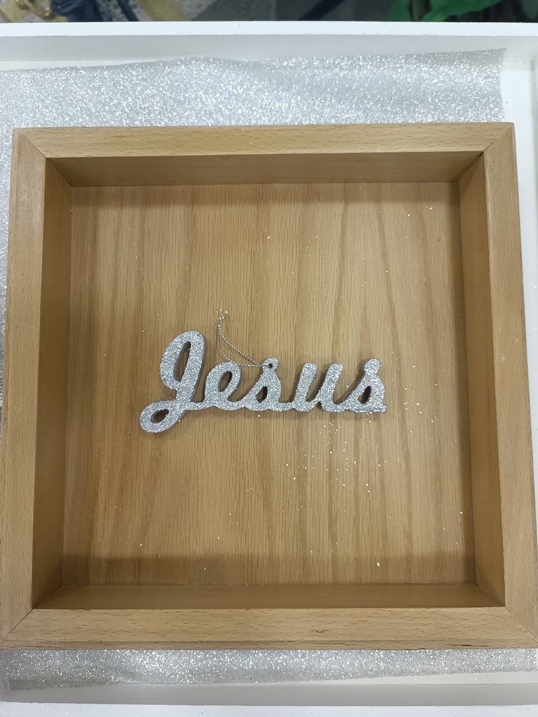 Jesus silver ornament