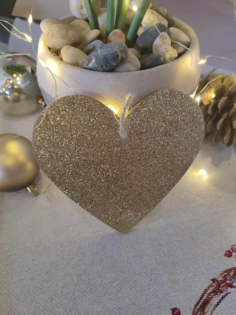 Gold Heart Ornament