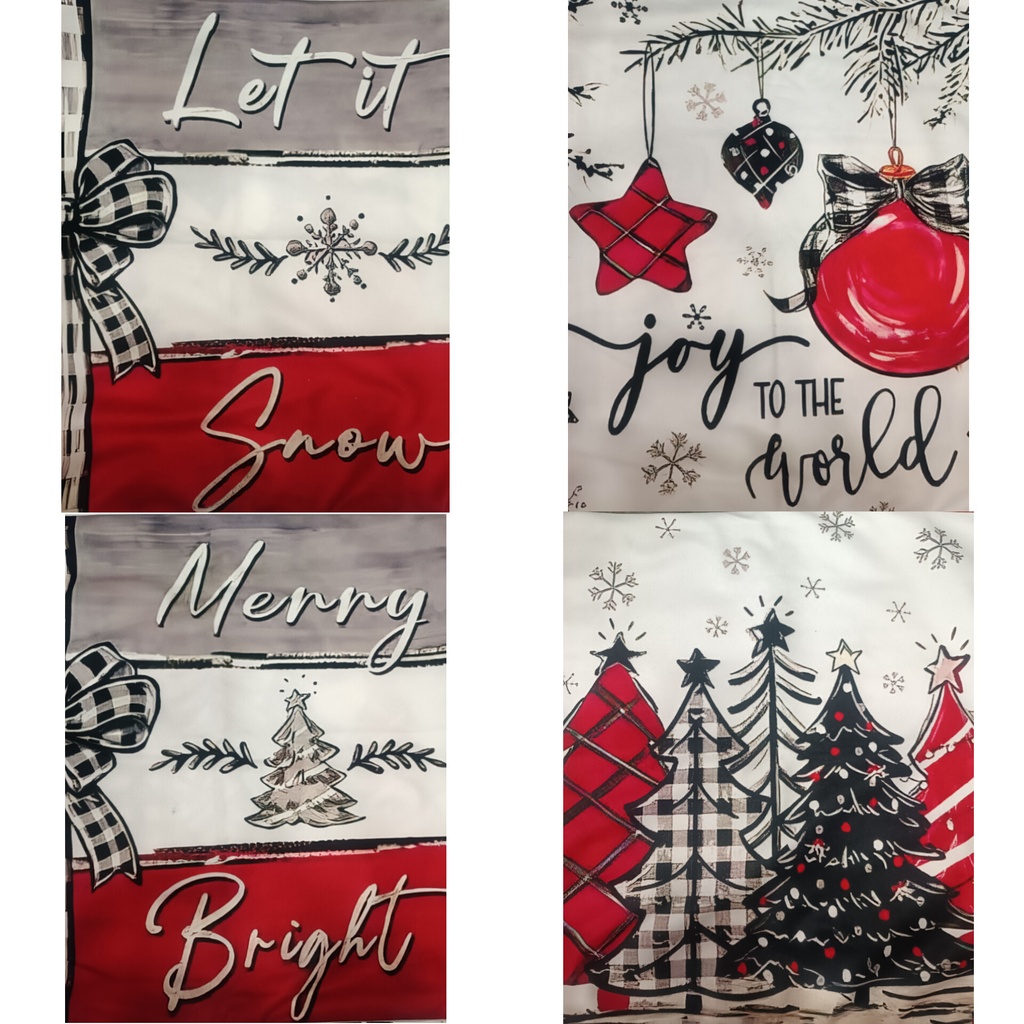 [240] 4 pcs Christmas pillow cases 