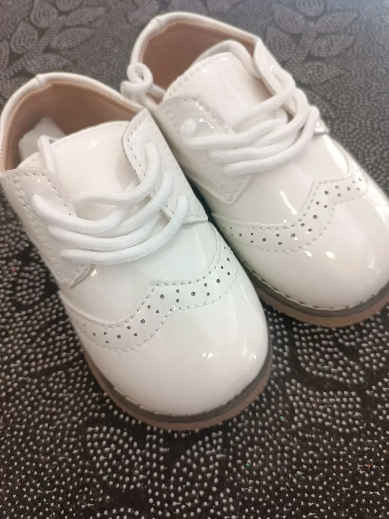 [285] White Baptism shoes 