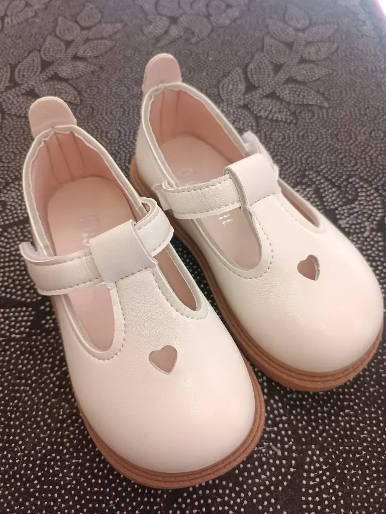 [292] Velcro girls Baptism shoes 