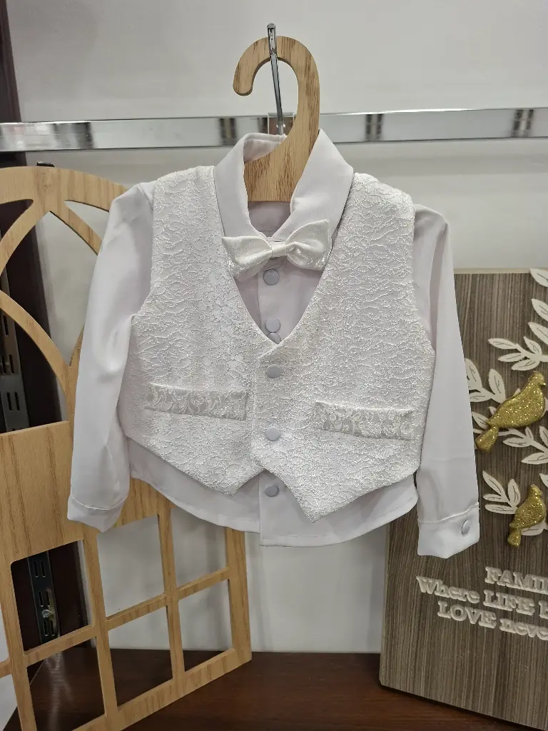 Tuxedo baptism suit 