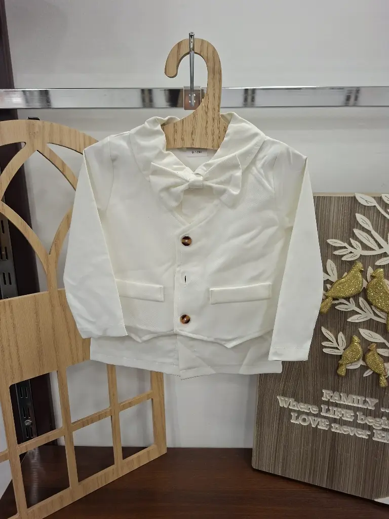 White baptism suit 