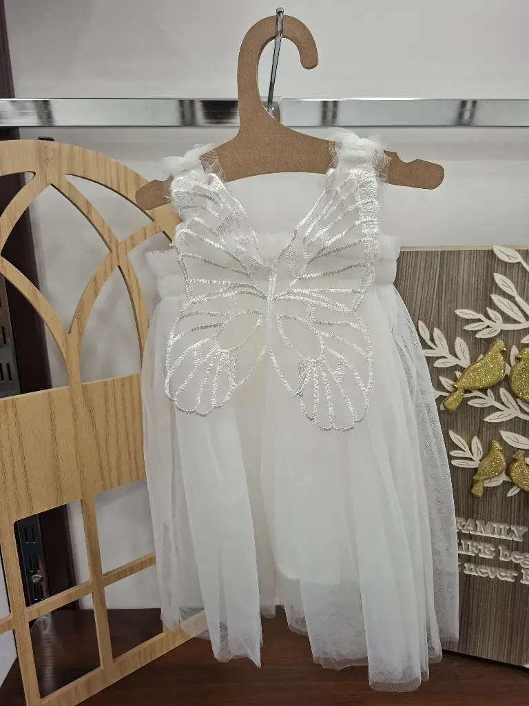 [350] Butterfly baptism dress 