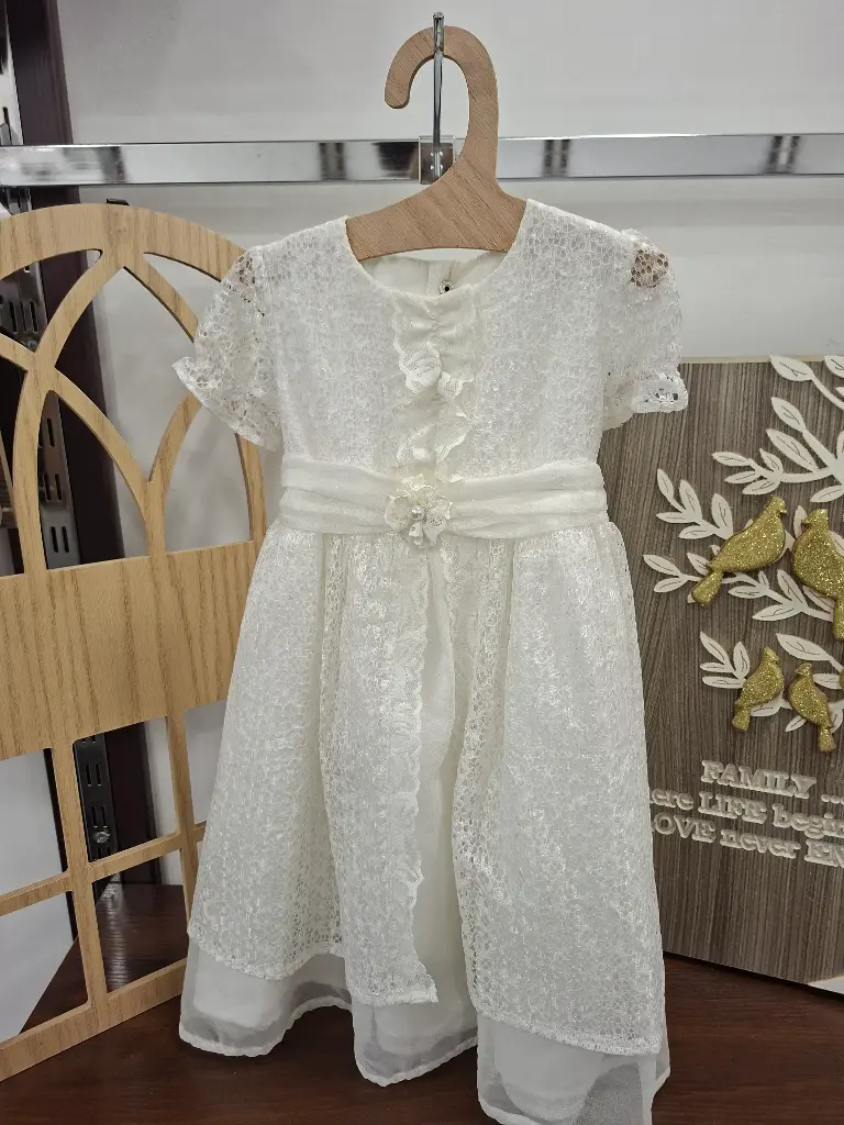 [342] White baptism dress 