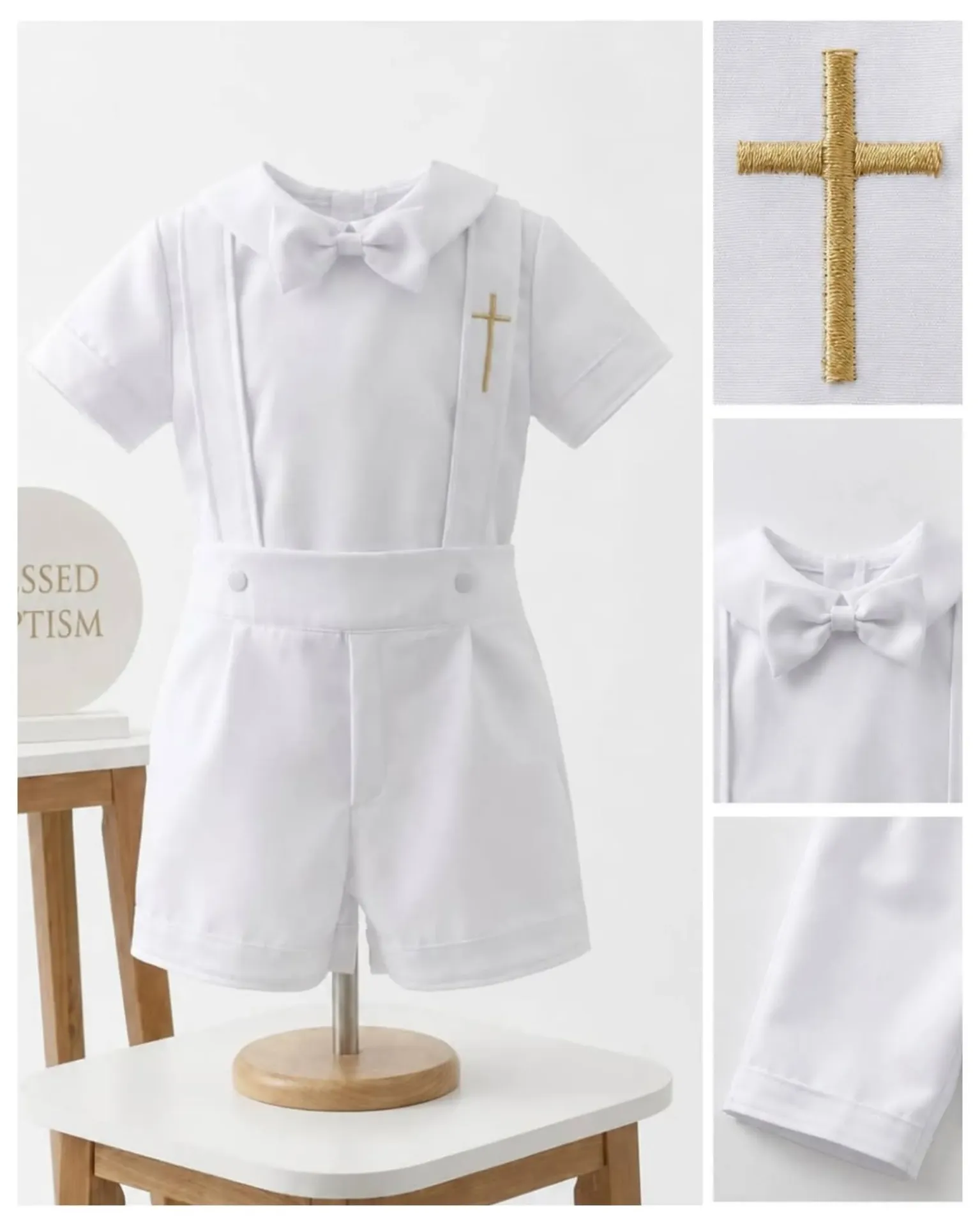 [Apparel] White suit with shorts 