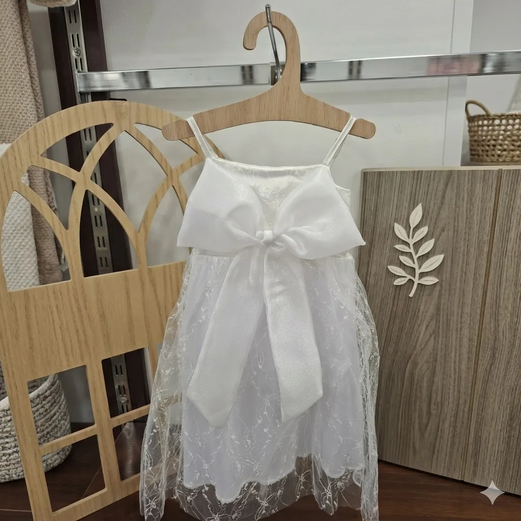 [Apparel] White Bow Dress