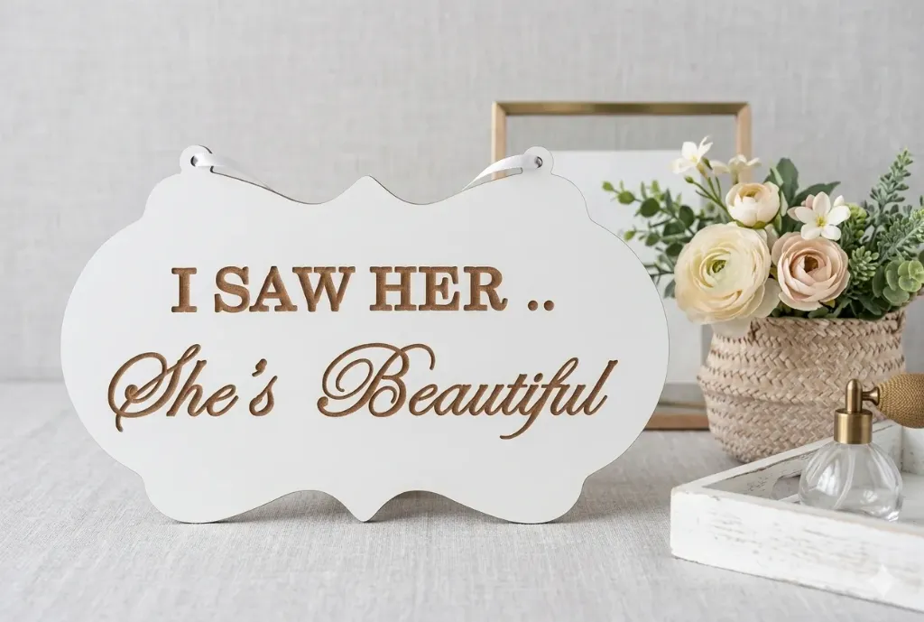 I saw her she's beautiful 