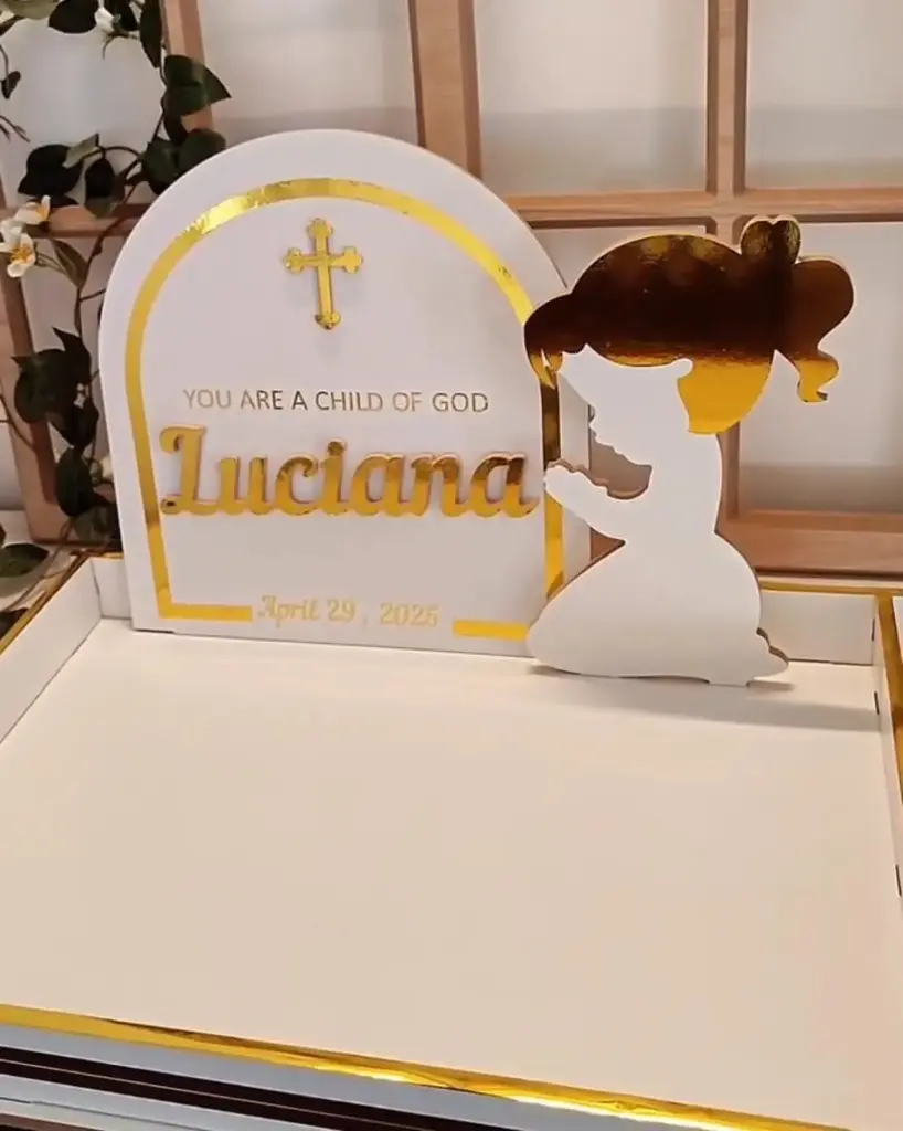 [389] Customised baptism tray 