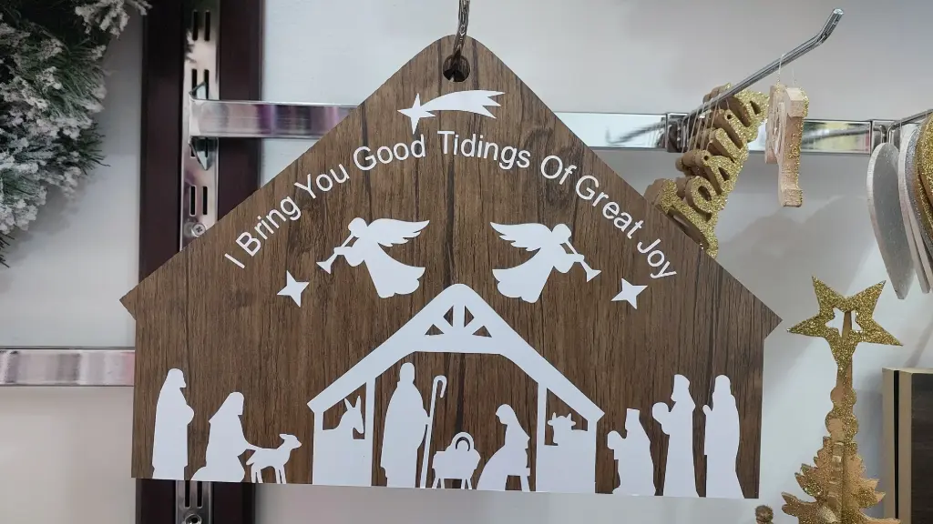 Good Tidings Nativity Wall Plaque