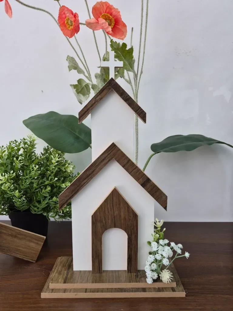 Modern Wooden Church Decor