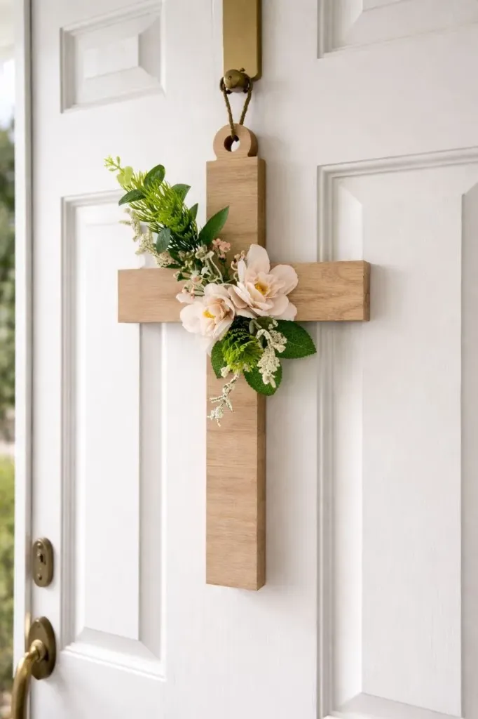 Hanged Floral Cross