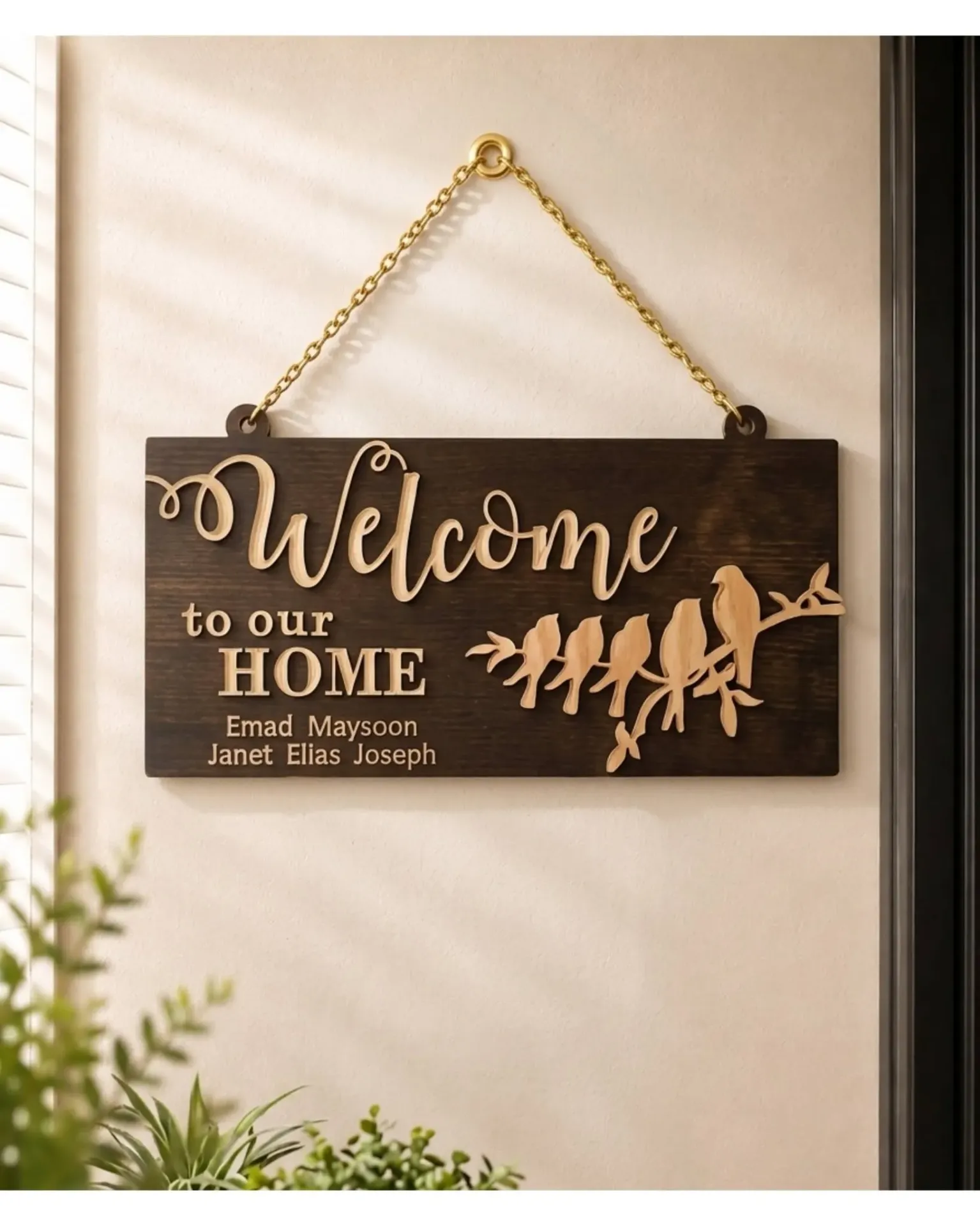 [Hangers] Welcome to our Home Sign