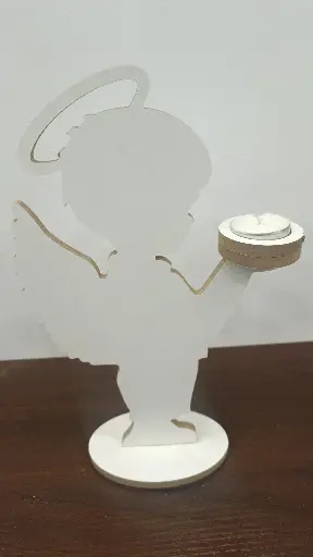 [121] Angel candle holder (boy) 