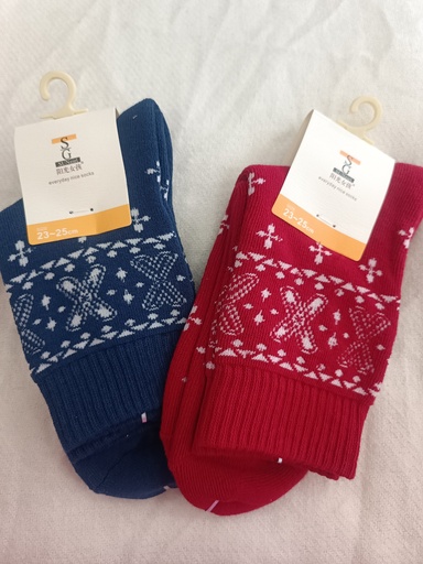 [242] 1 pair Christmas socks