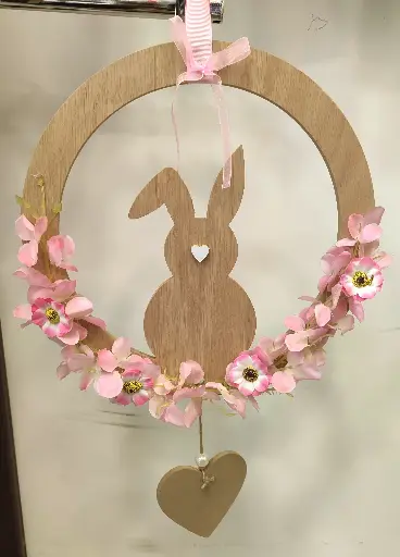 [325] Bunny wreath 23 cm